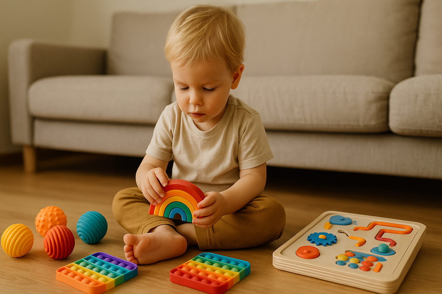 Sensorās rotaļlietas 2 gadus veciem bērniem