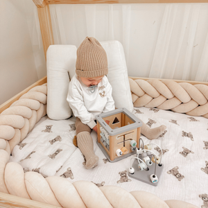 Montessori koka izglītojošais kubs - motoriskā cilpa