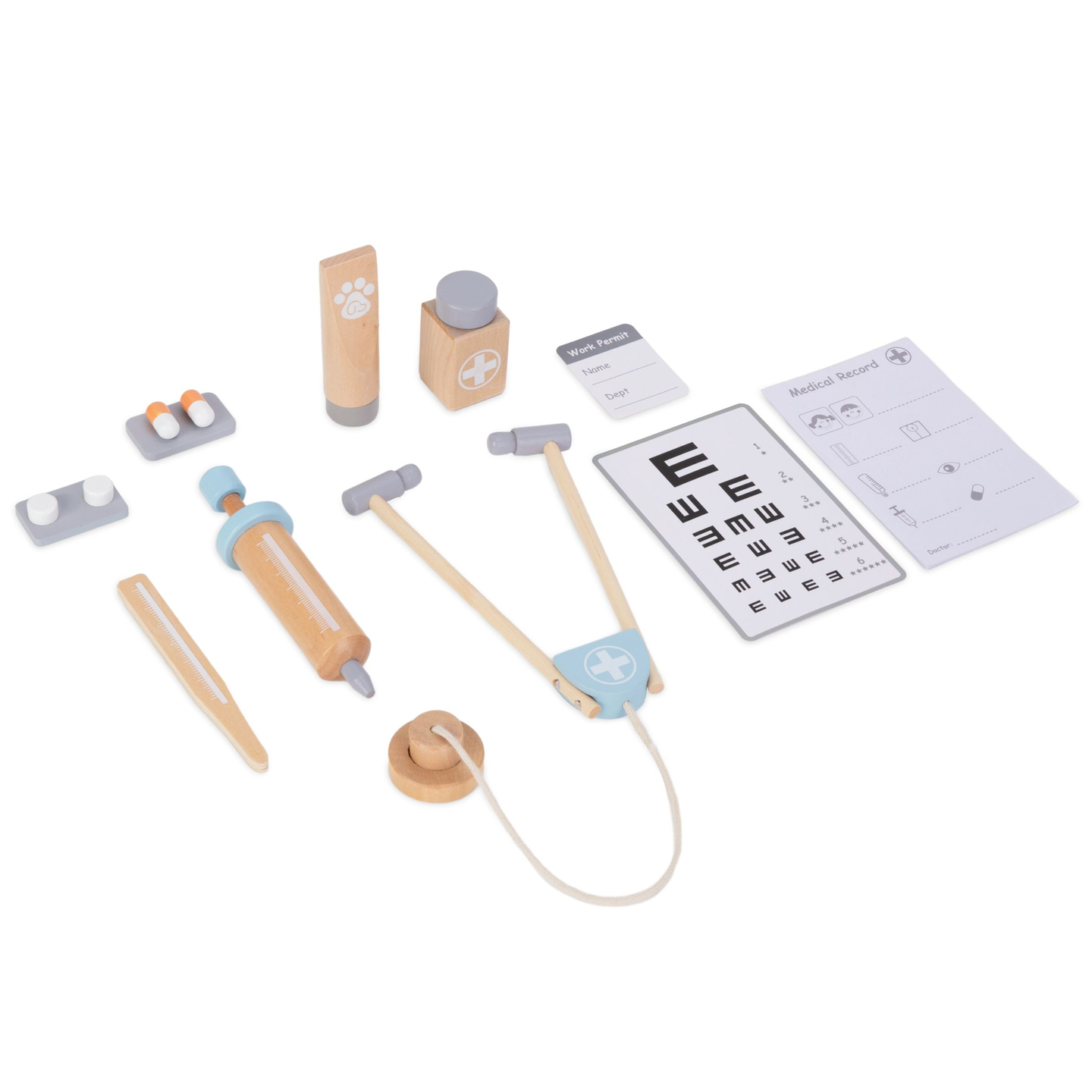 Mazā ārsta koka komplekts