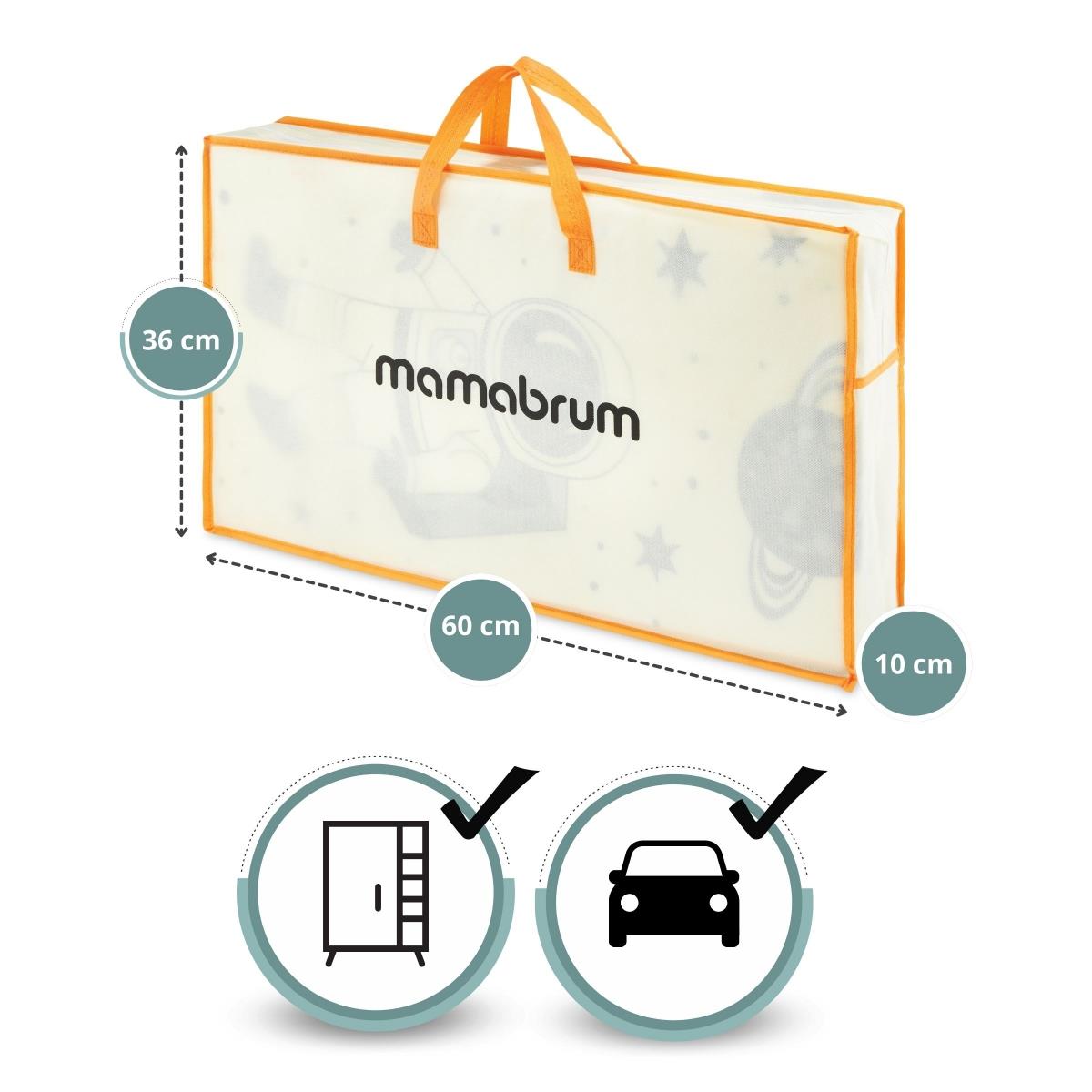 Abpusēji salokāms putuplasta paklājs 180 x 120 x 1cm - Kosmoss/Geometriskie trīsstūri