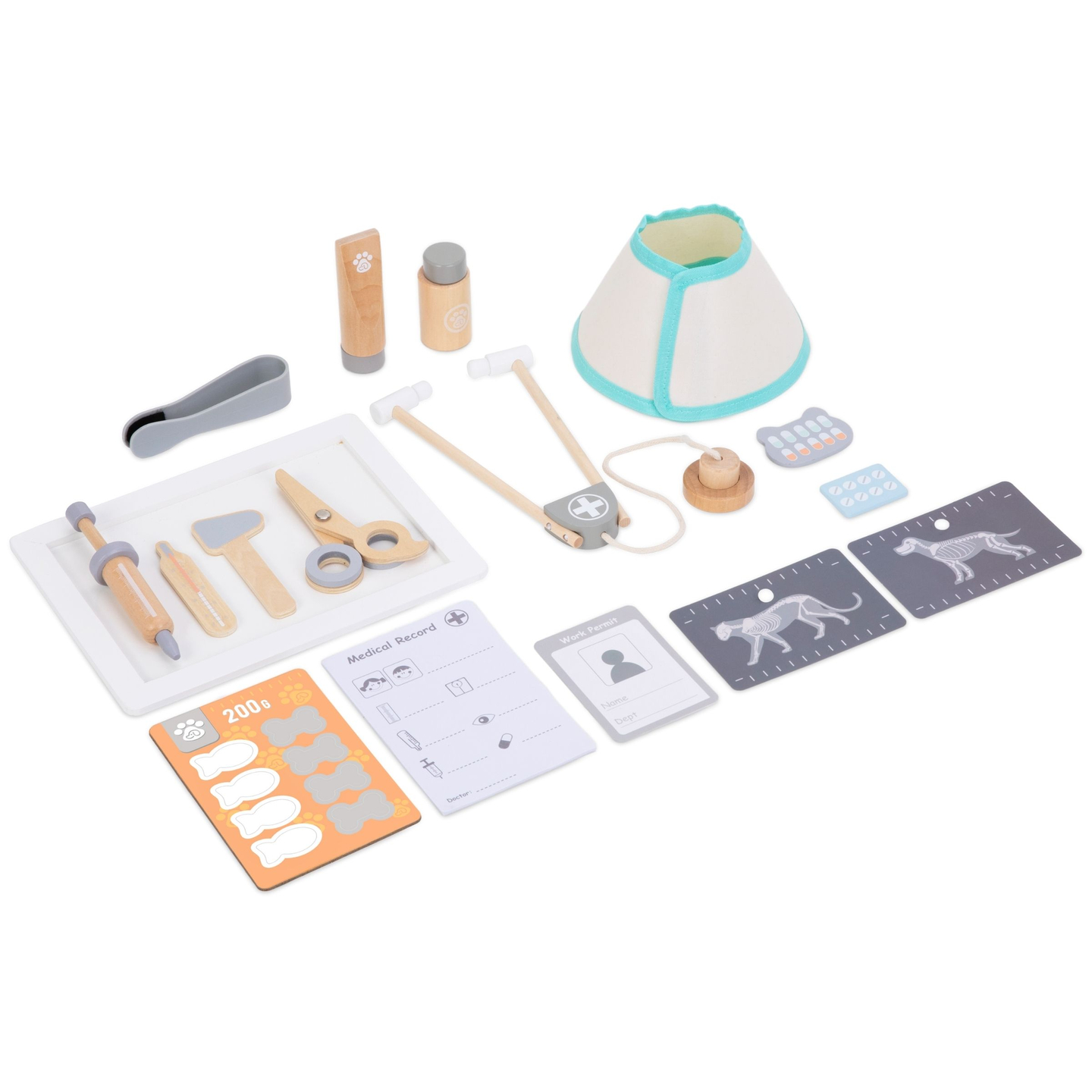 Dzīvnieku slimnīca - koka komplekts