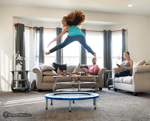 Mini batuts bērniem un pieaugušajiem - līdz 50kg - 91 cm - mājai un dārzam