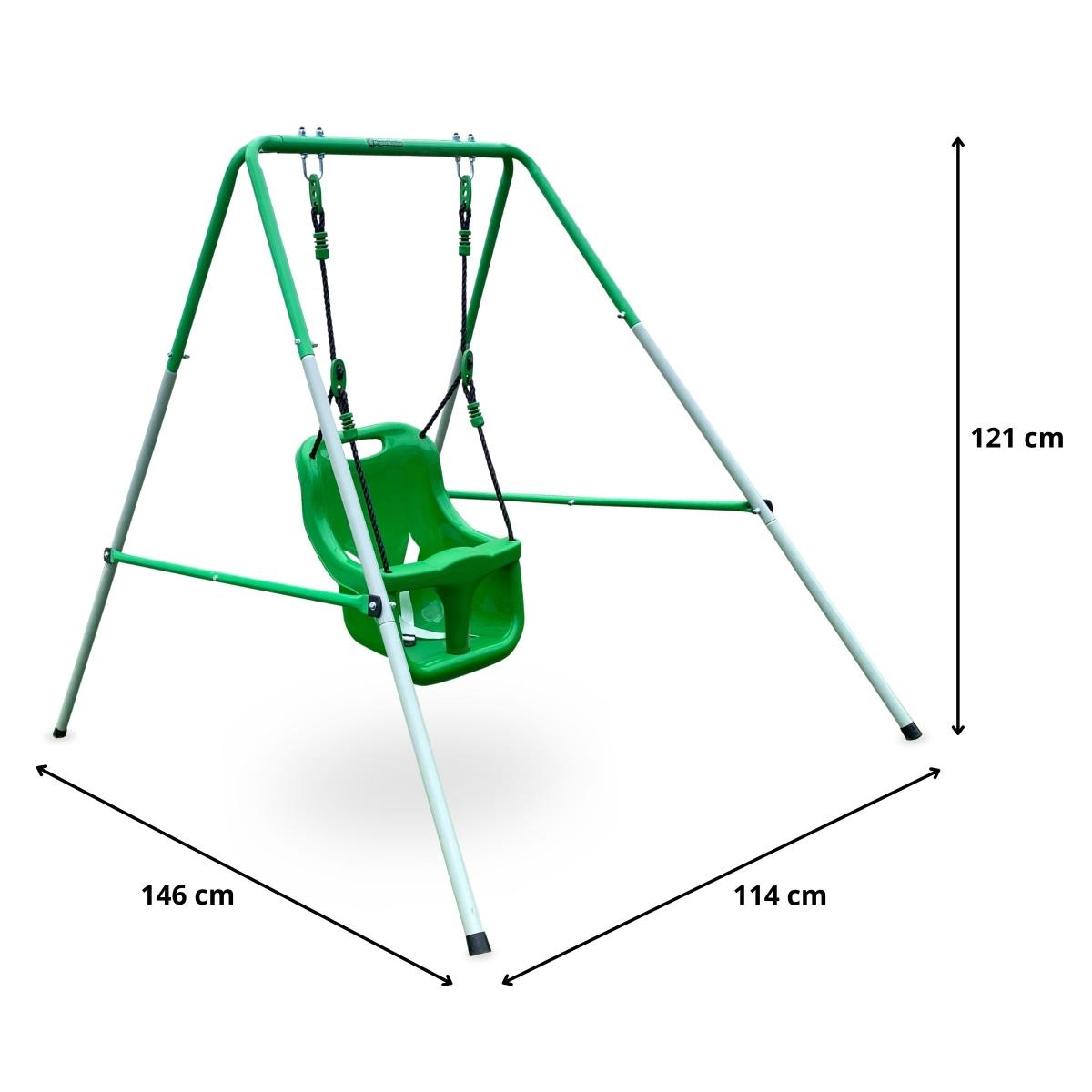 Šūpoles zīdaiņiem un maziem bērniem ar drošības jostu