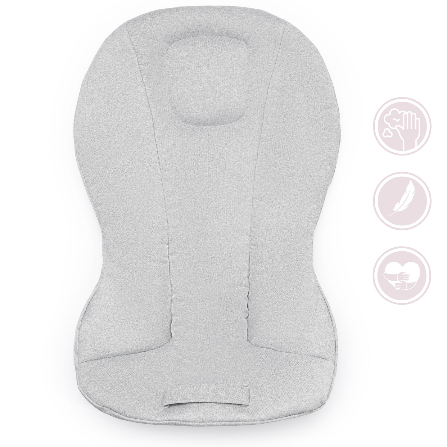 Šūpuļkrēsls 2-in-1 Moby-Sistēma LILY - pelēks