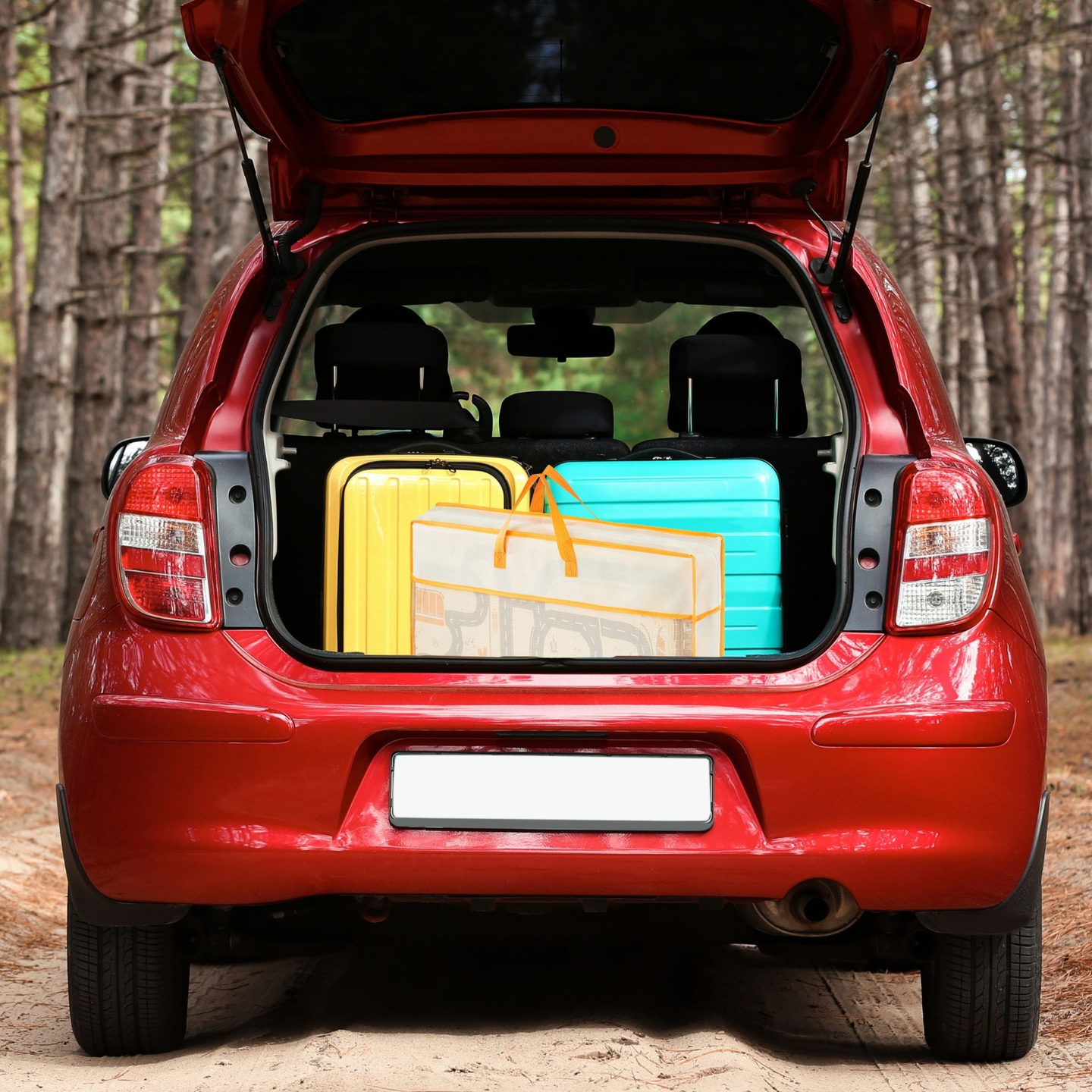 Divpusējs salokāms putuplasta paklājiņš 180 x 120 x 1cm - Magic Forest/Autumn Streets - boho