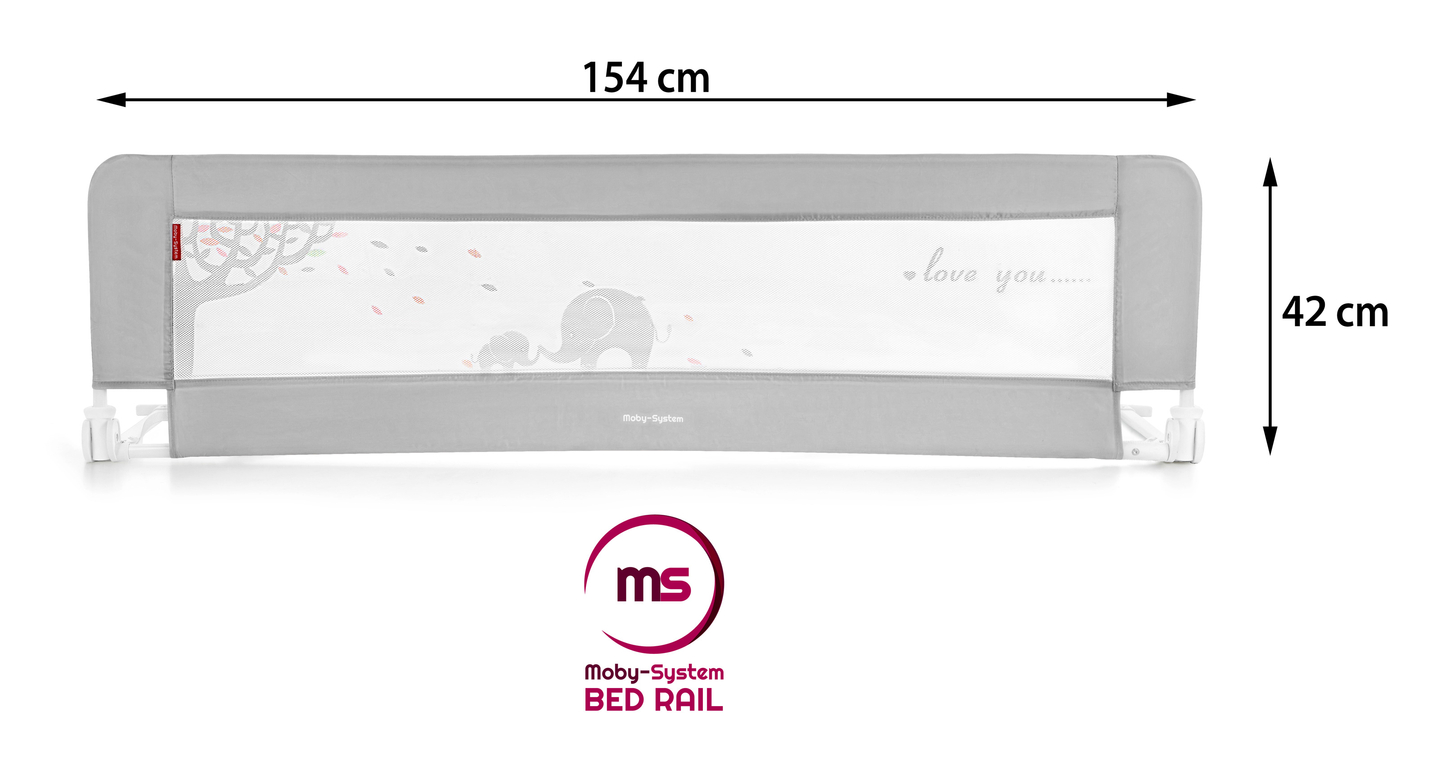 Drošības barjeras gultai - Gultas margas - pelēkas krāsas