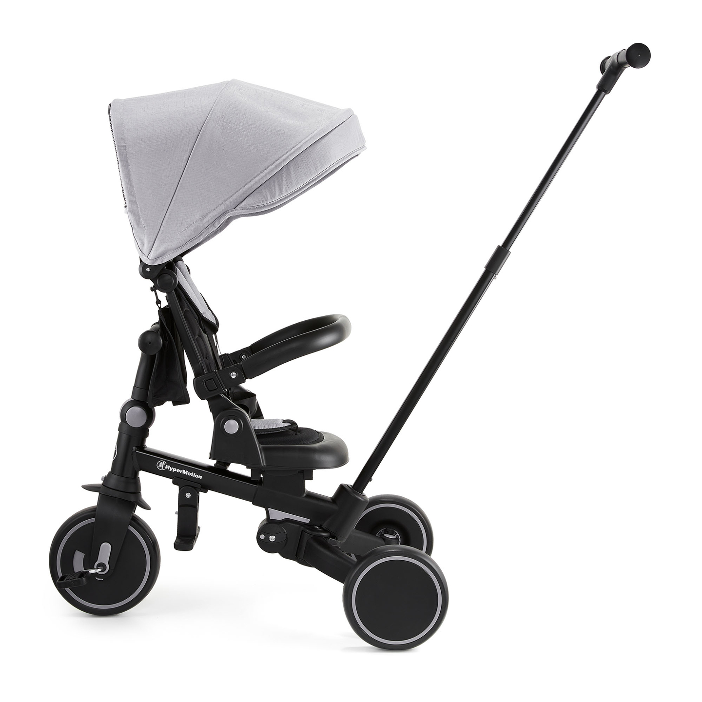 8in1 daudzfunkcionāls trīsritenis TOBI FOREST - pelēks