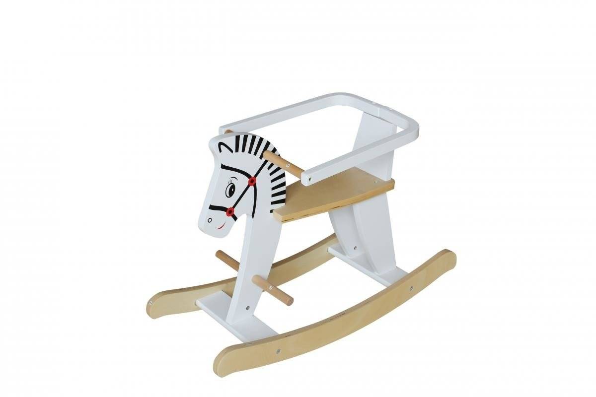 Koka šūpuļzirgs ar margām K11