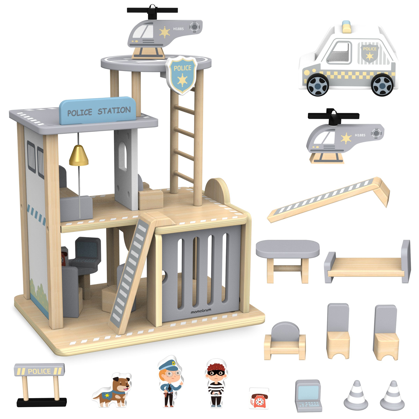 Koka policijas iecirknis ar piederumiem