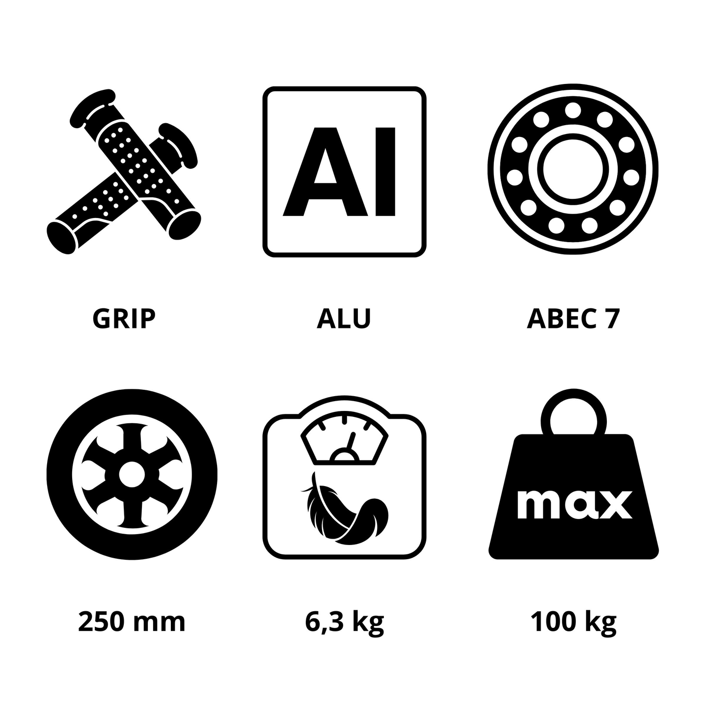 Divu riteņu pilsētas skrejritenis HONEYBEE Blue HyperMotion 100kg - pilns alumīnijs, lieli 250 mm riteņi