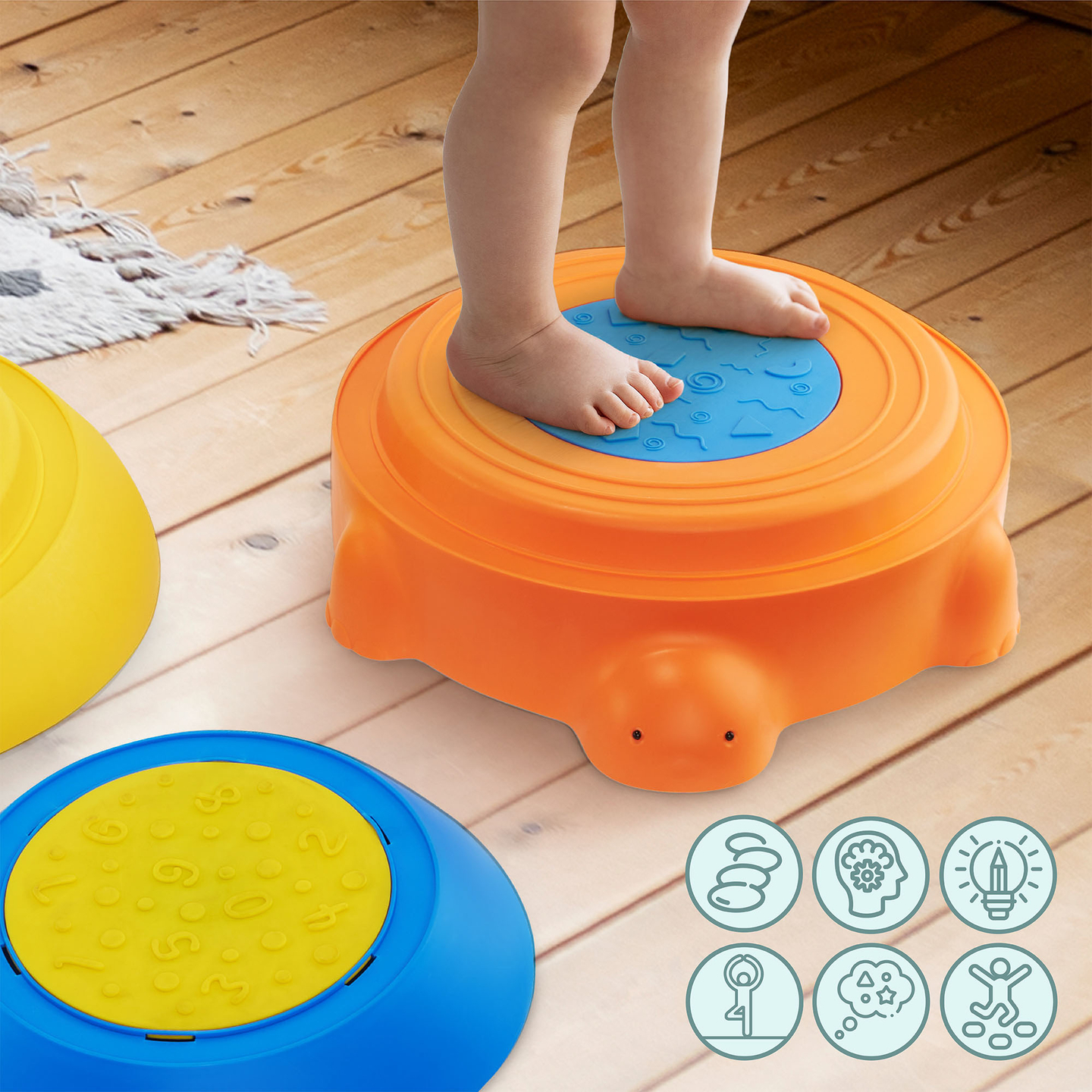 Sensorā taka bērniem - Krāsains bruņurupucis