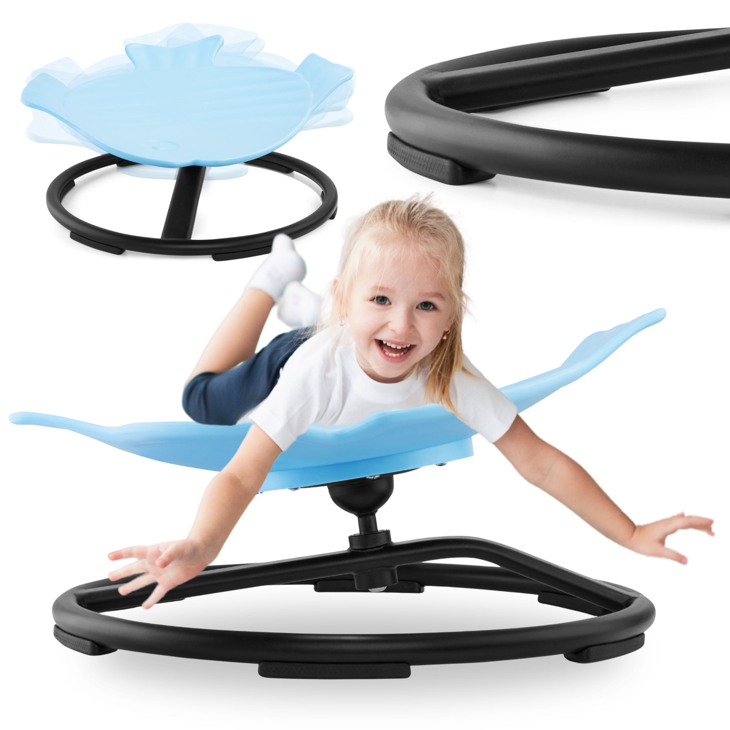 Mini karuselis bērniem Zivis - zils