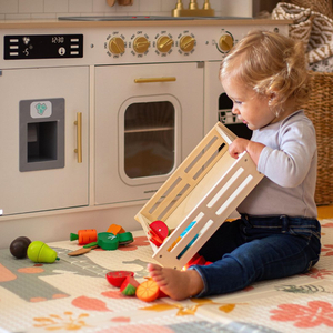 Koka augļi un dārzeņi griešanai