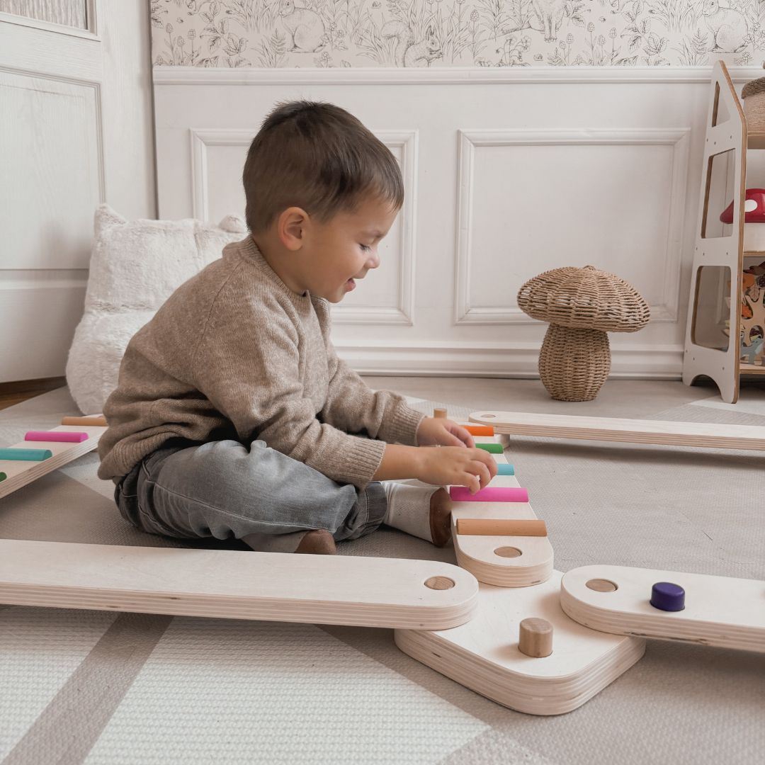 Koka līdzsvara celiņš - sajūtu taka - 14 elementi