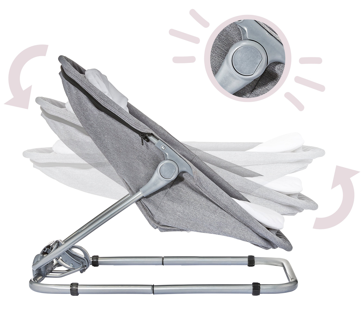 Guļamvieta + peldvieta + bērnu gultiņa 3 in 1 - Moby-System MILA