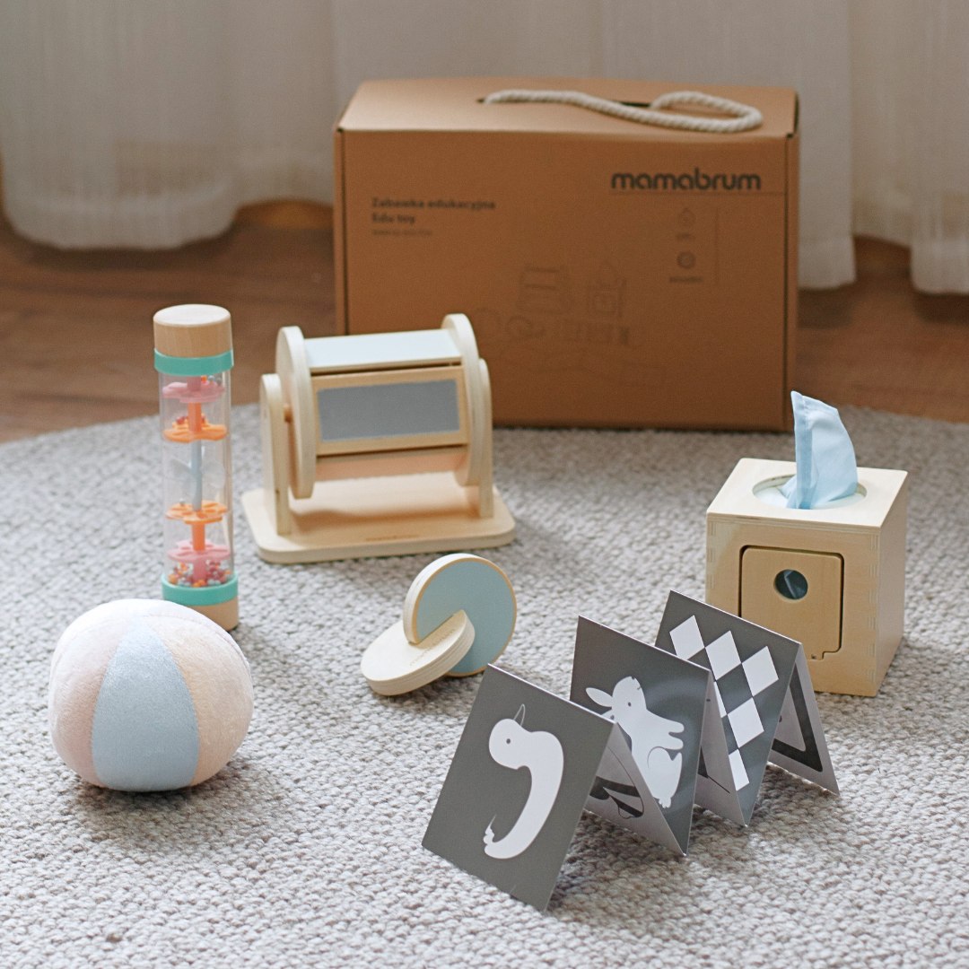 Montessori rotaļlietu komplekts mazuļiem 0-6 mēneši