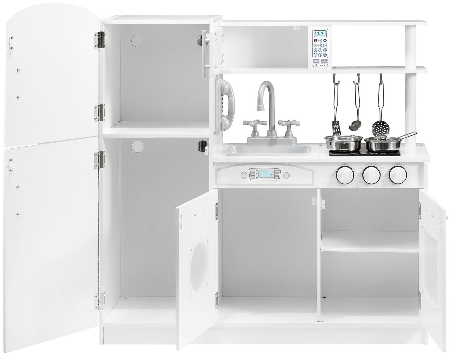 Lieli koka virtuves piederumi un priekšauts