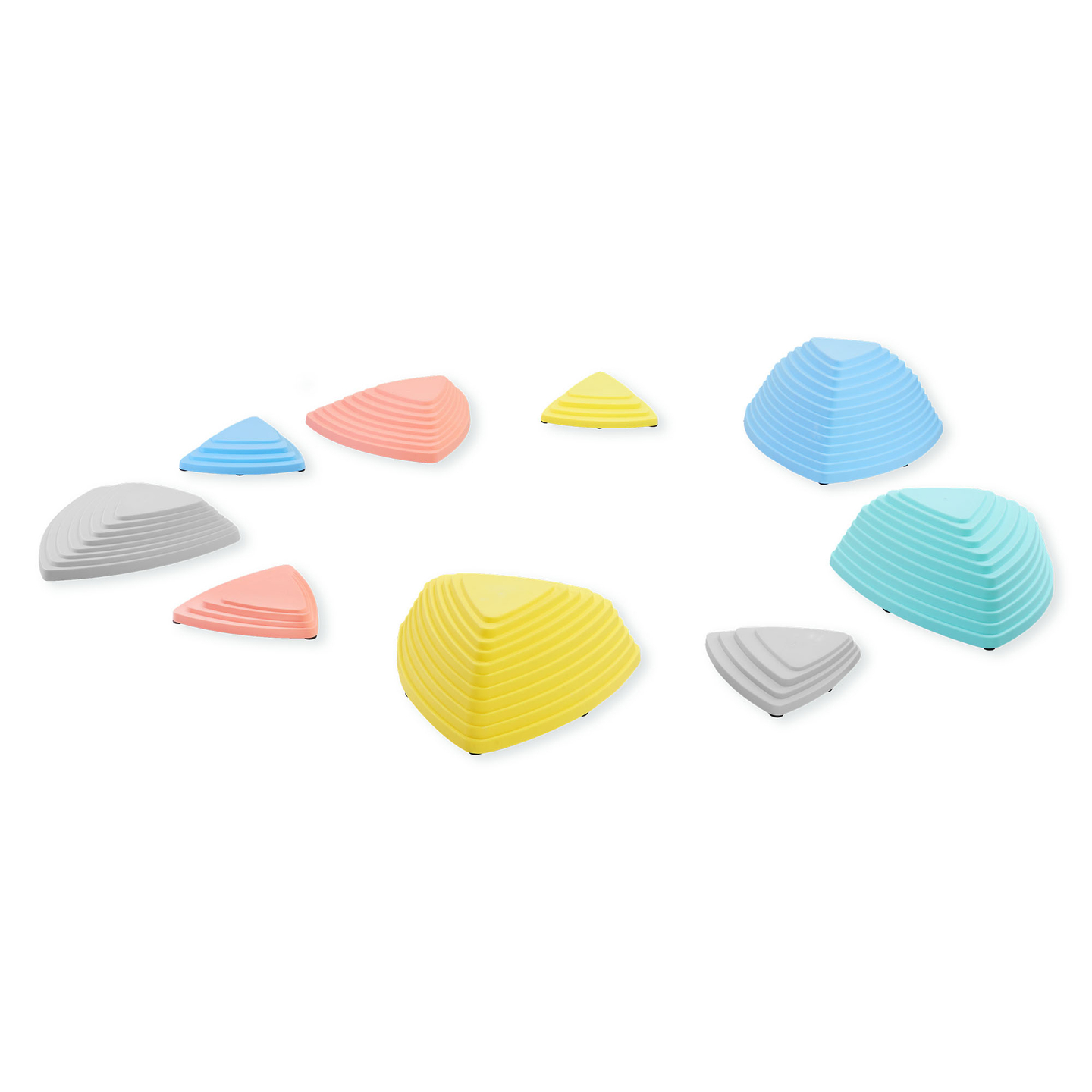 Krāsaini balansēšanas akmentiņi - 9 gab