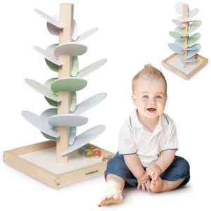 Koka kulodroms - skaņas koks ar bumbiņām