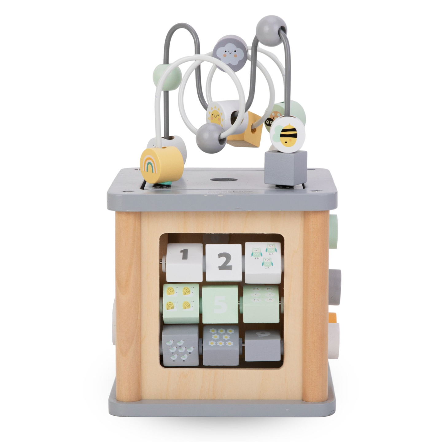 Montessori koka izglītojošais kubs - motoriskā cilpa