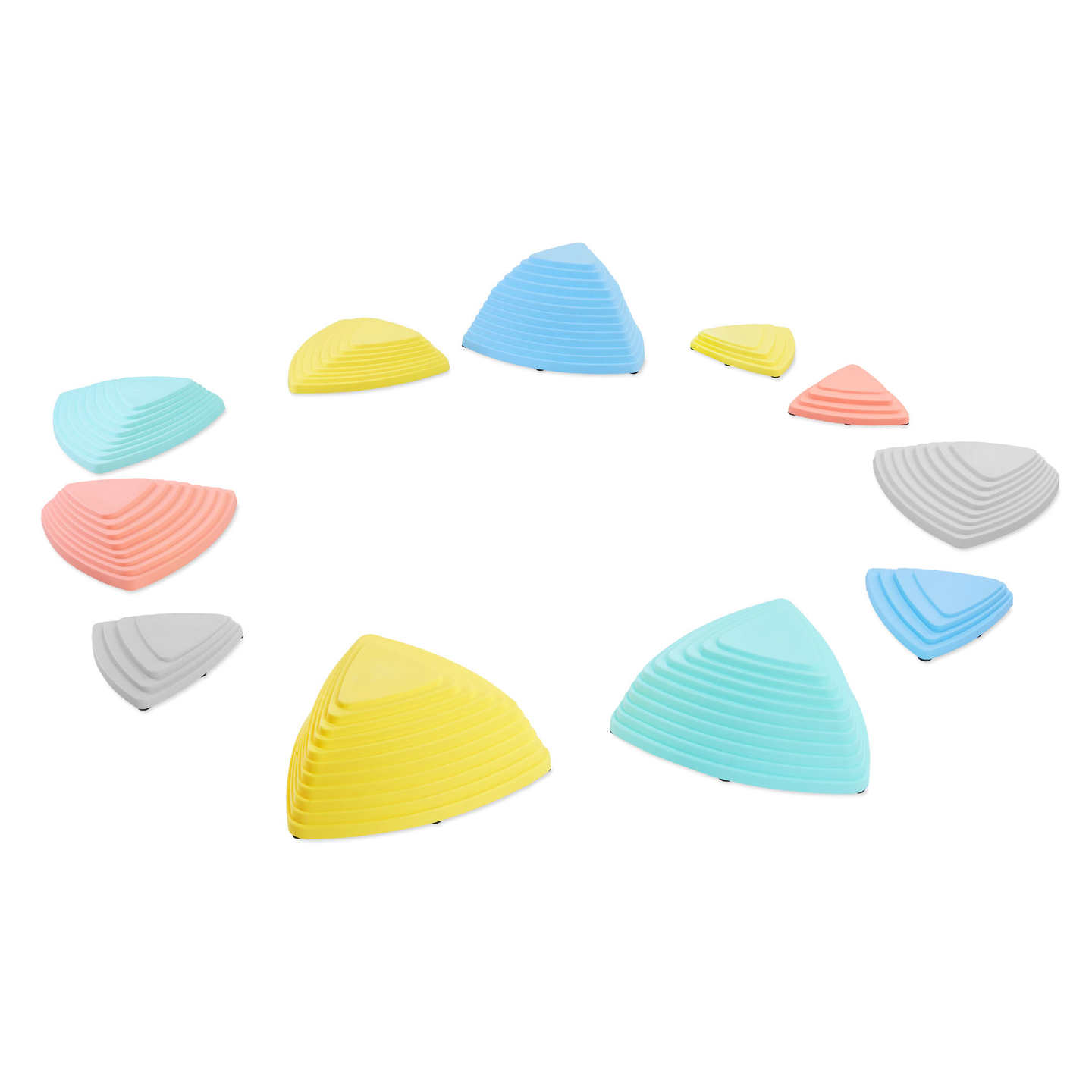 Krāsaini balansēšanas akmentiņi - 11 gab