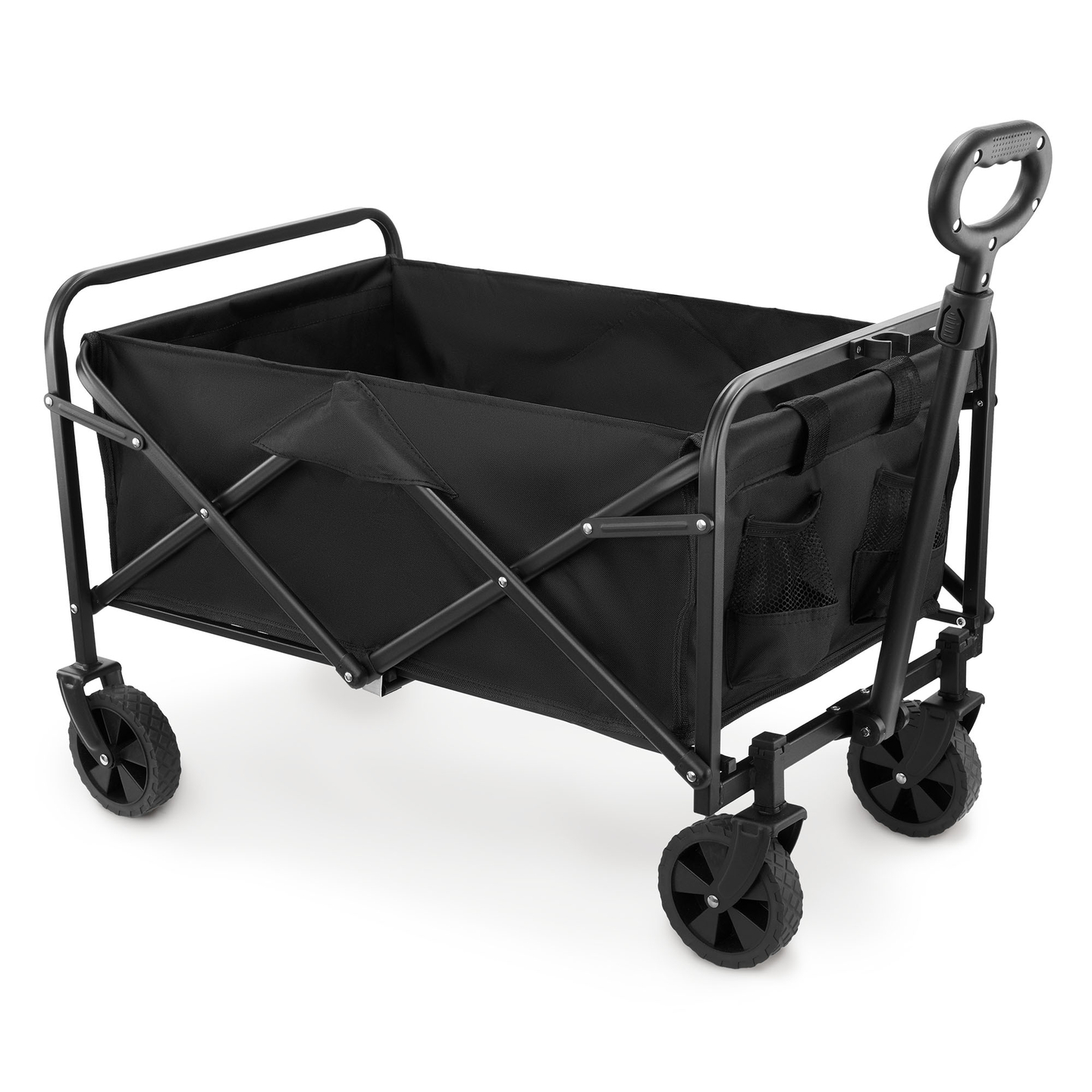 HyperMotion saliekamais pludmales ratiņkrēsls - melns, 80 kg