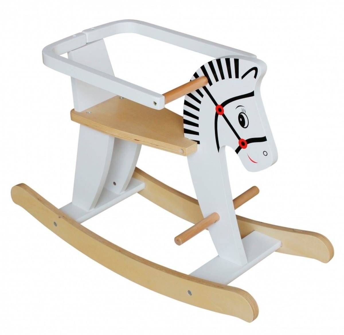 Koka šūpuļzirgs ar margām K11