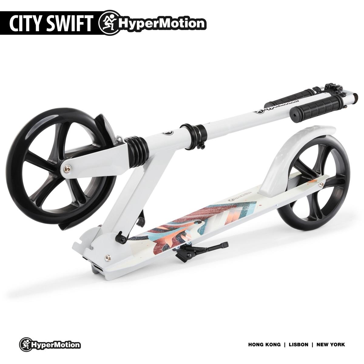 Divriteņu skrejritenis jauniešiem - ar amortizatoru - Hypermotion CITY SWIFT Winter Fox - 100kg