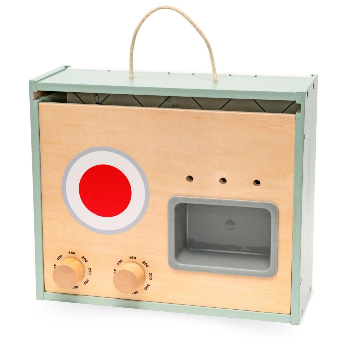 Koka mini virtuve ar piederumiem - salokāma