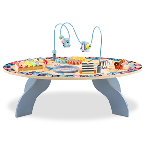 7in1 koka izglītojošais galds, muzikāls, sensorais