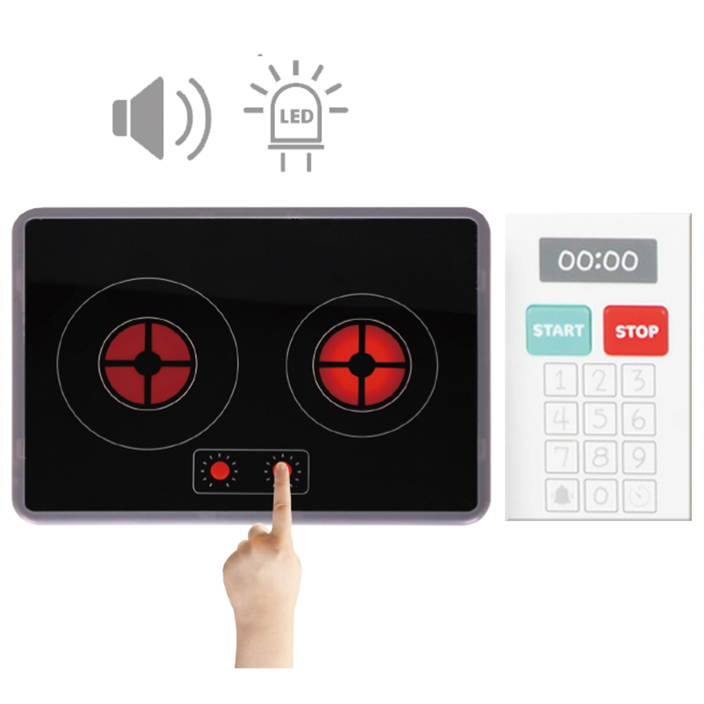 XXXL koka interaktīvā stūra virtuve ar ledusskapi, mikroviļņu krāsni, cepeškrāsni, trauku mazgājamo mašīnu un piederumiem - balta