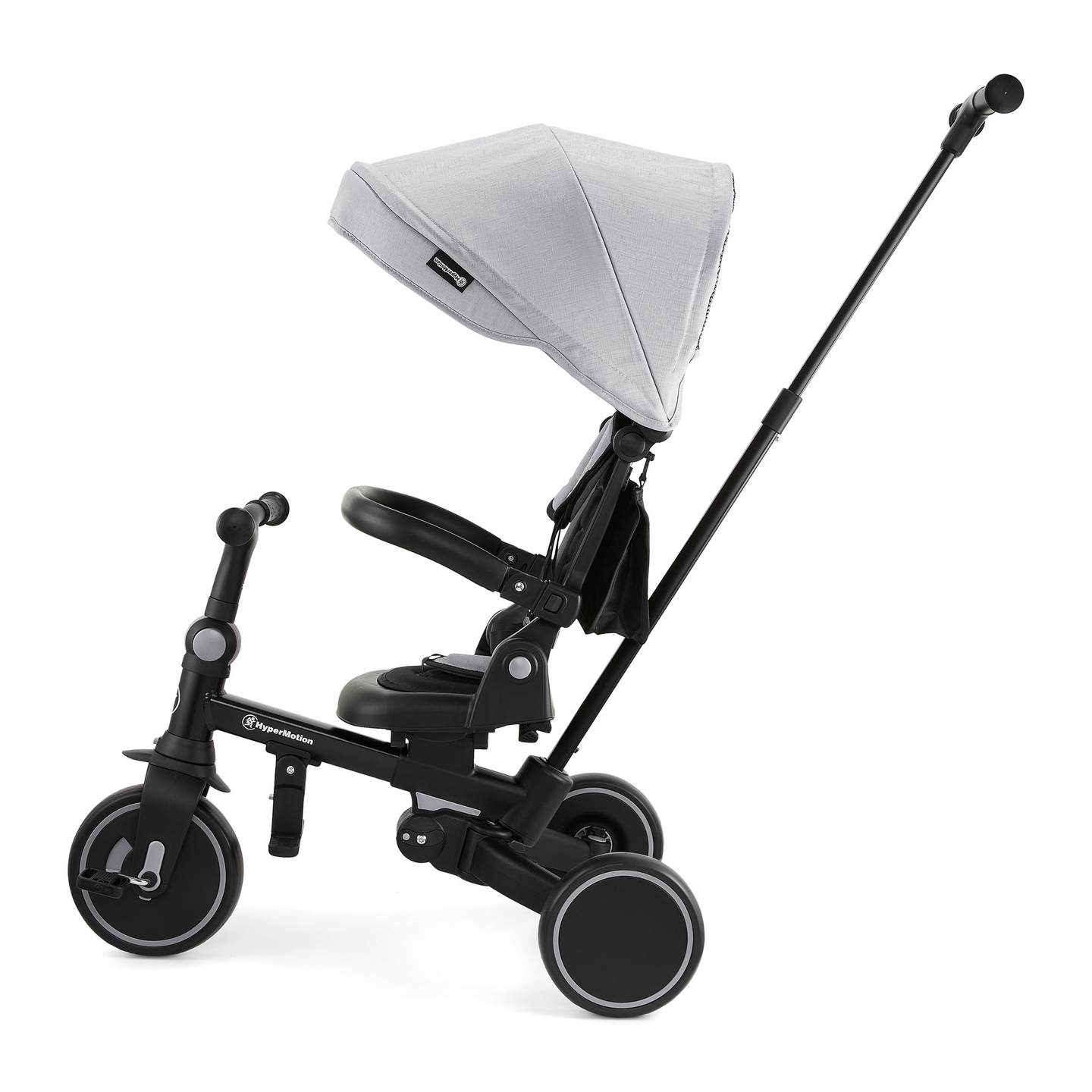 8in1 daudzfunkcionāls trīsritenis TOBI FOREST - pelēks