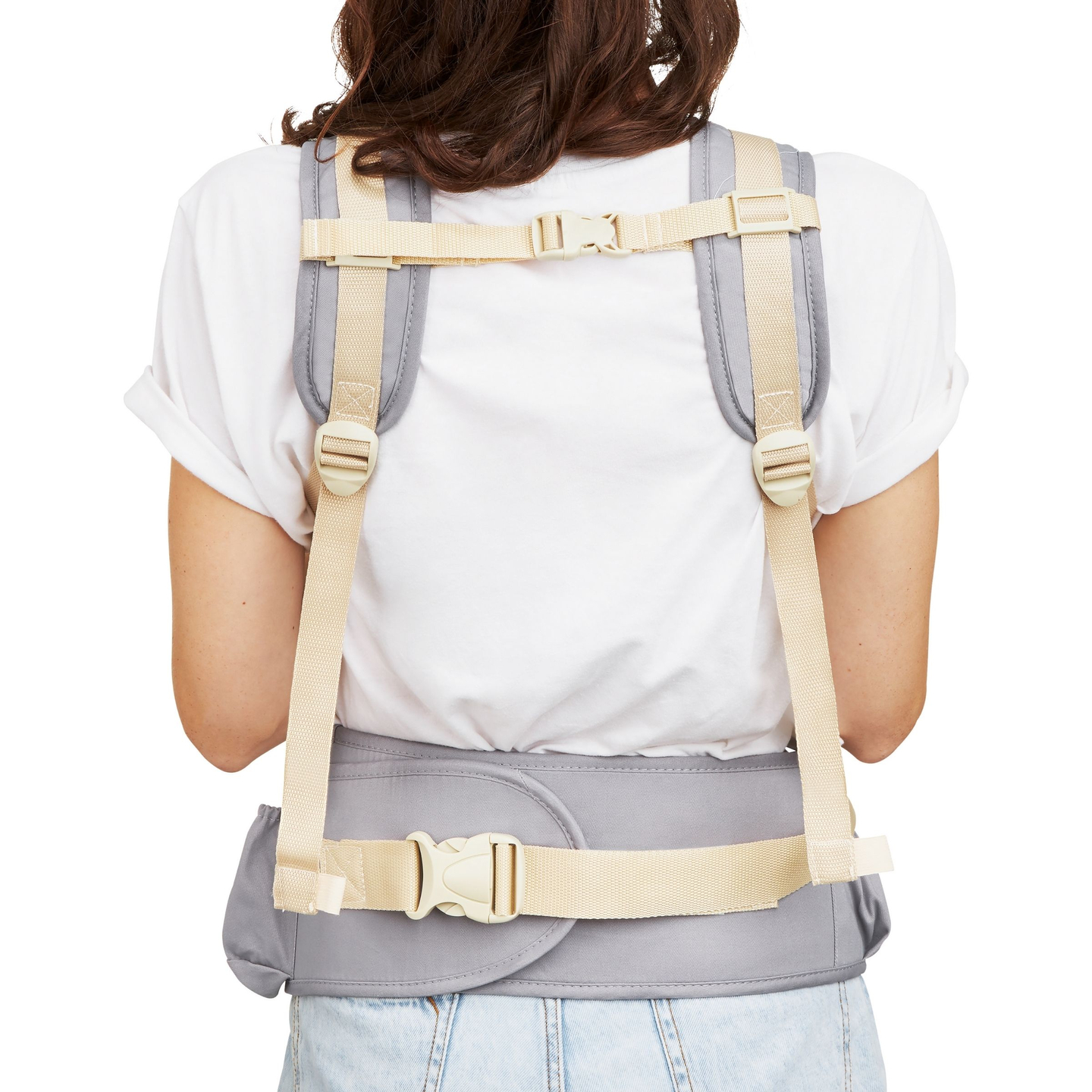 Ergonomiska bērnu nēsājamā soma - AMY 10in1 - 0-36 mēneši, pelēka