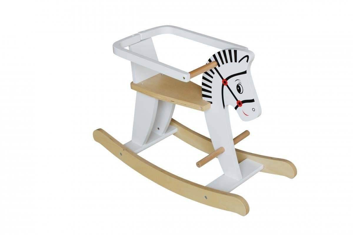 Koka šūpuļzirgs ar margām K11