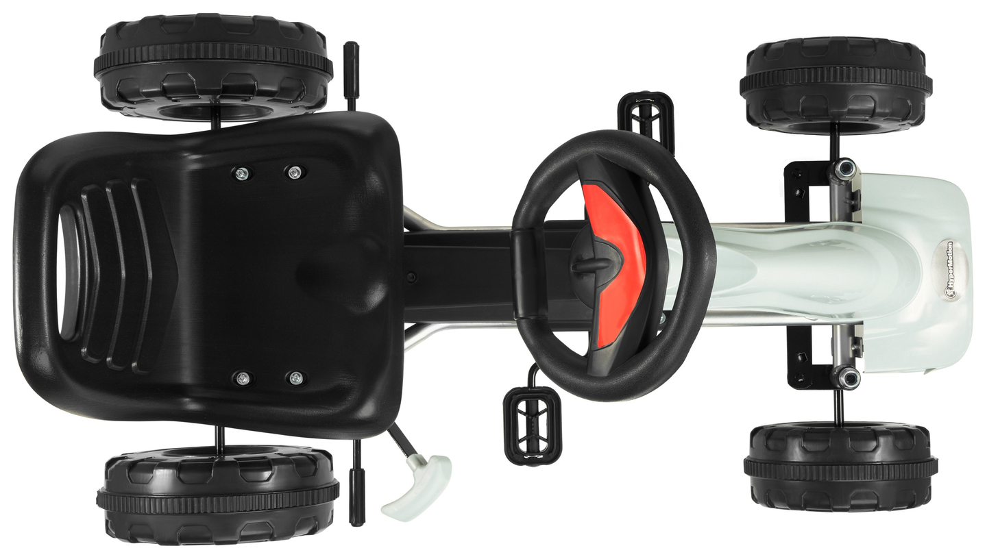 CHESTER pedāļu kartings - braucamrīks bērniem no 3 līdz 6 gadiem - pelēks