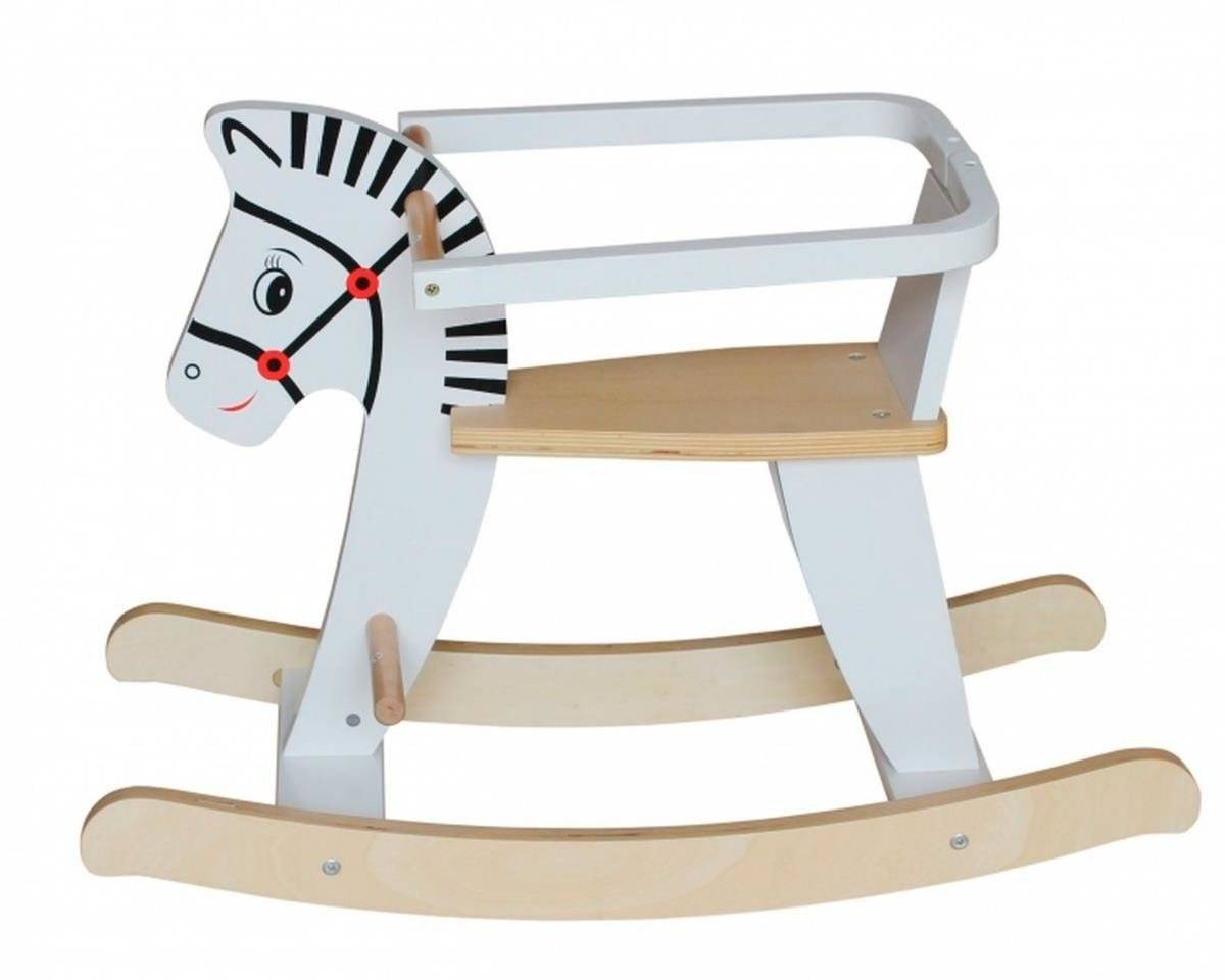 Koka šūpuļzirgs ar margām K11