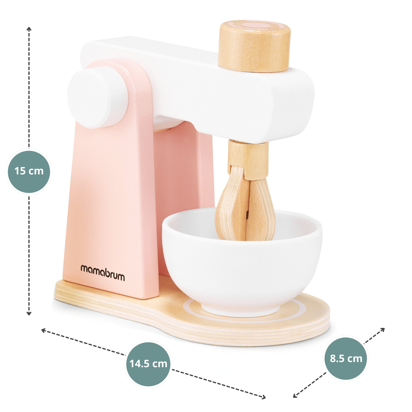 Koka mīklas maisītājs ar piederumiem, bērniem