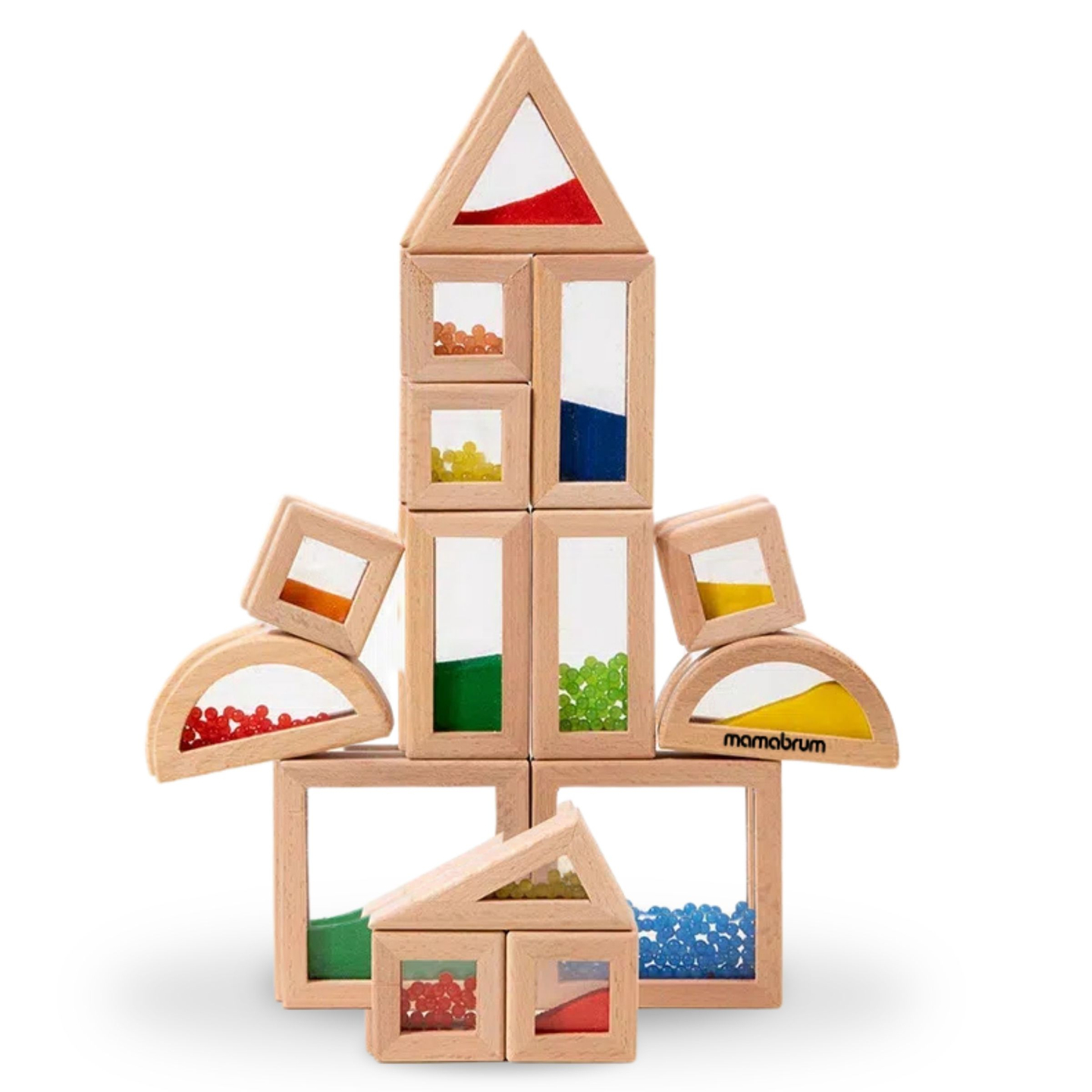 Koka sensoro klucīšu komplekts ar dažādiem pildījumiem - 15 gab