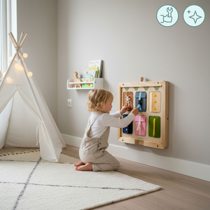 Koka sienas rāmis - Mamabrum izglītojošo tāfelīšu stiprināšanai