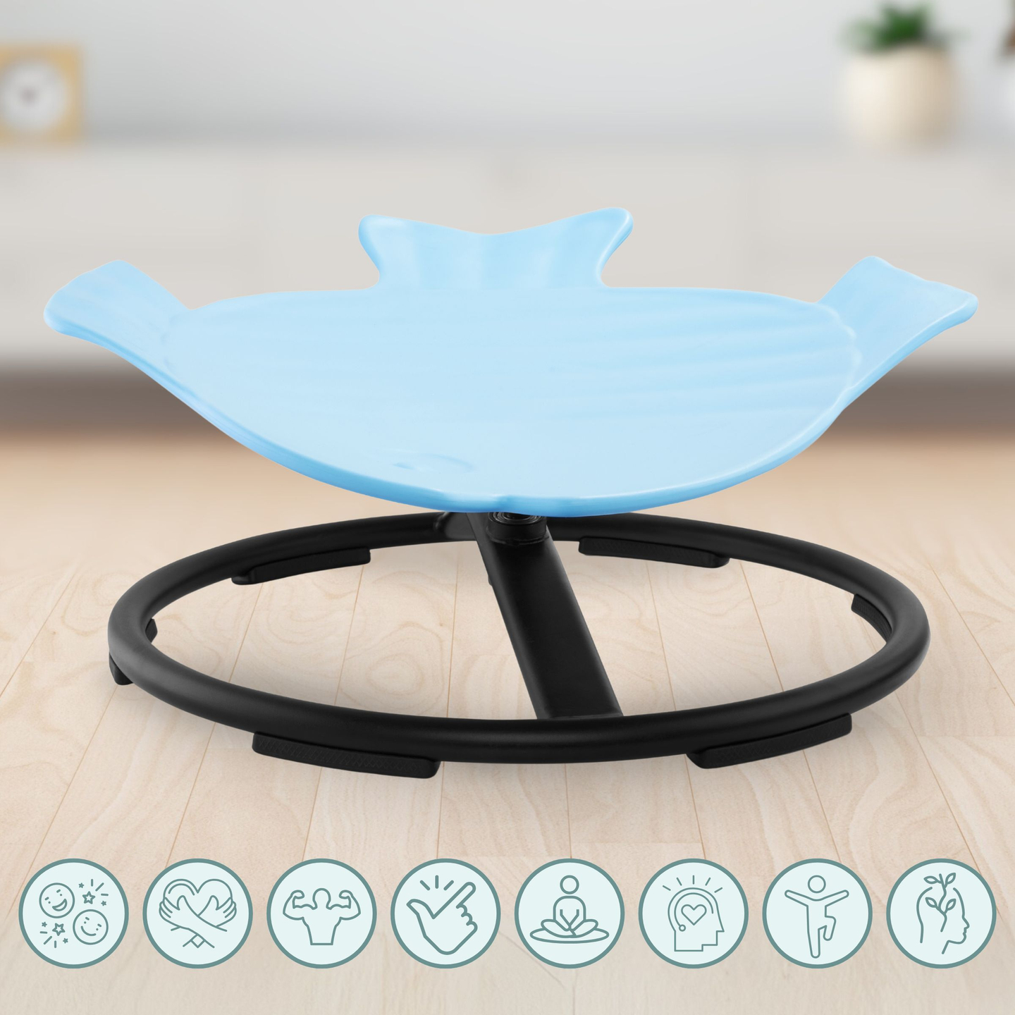 Mini karuselis bērniem Zivis - zils