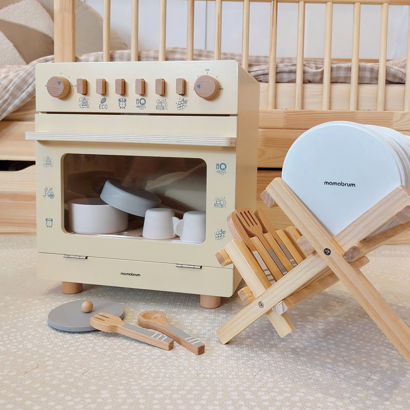 Koka trauku mazgājamā mašīna ar piederumiem