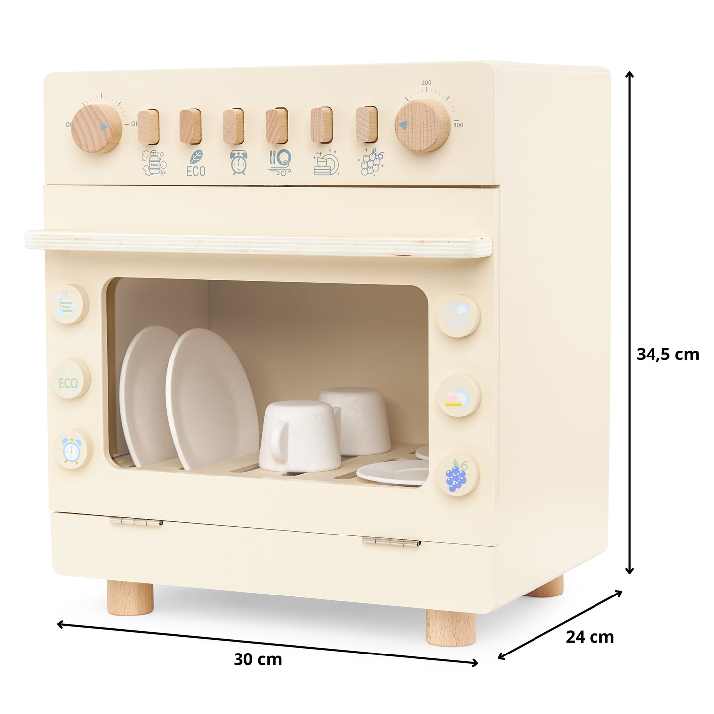 Koka trauku mazgājamā mašīna ar piederumiem