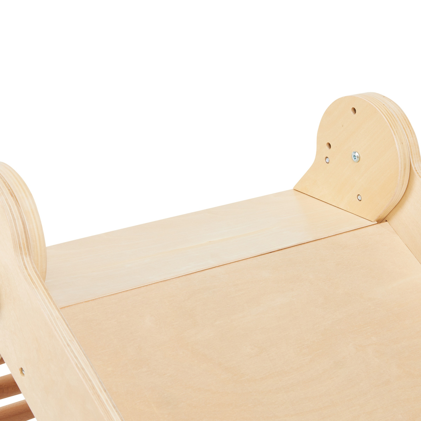 Koka slidkalniņš ar kāpnēm bērniem