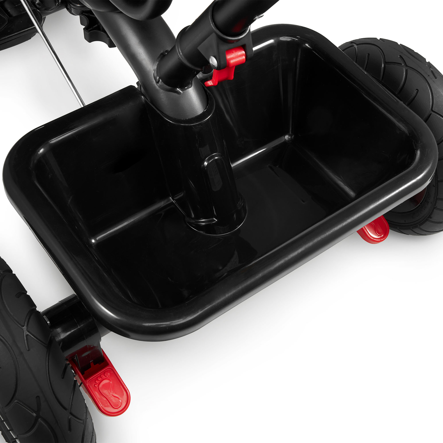 Tricikls bērniem no 1 līdz 4 gadiem - TOBI FREY - rozā krāsā - grozāms - sūkņa riteņi + stūmējs