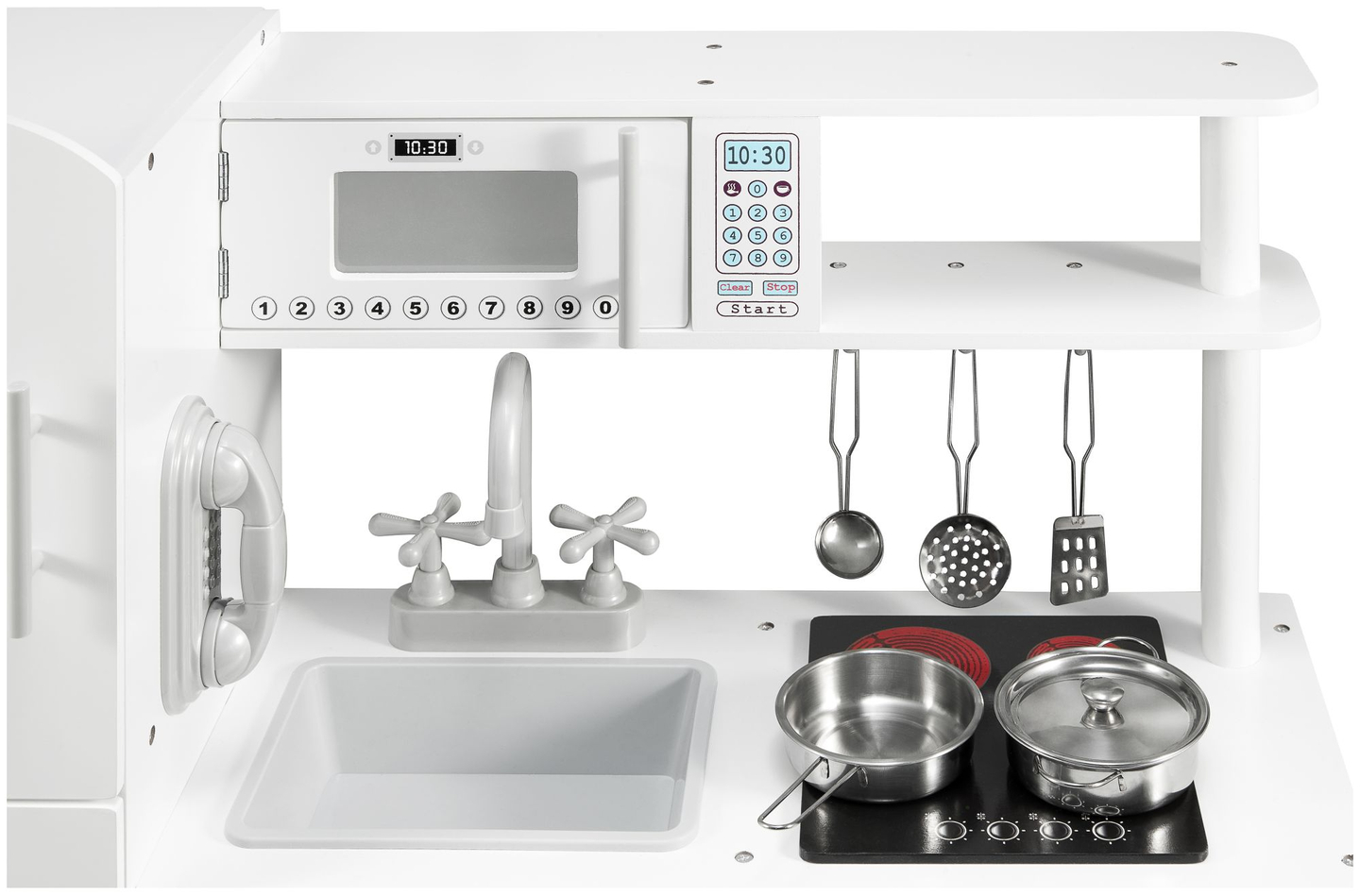 Lieli koka virtuves piederumi un priekšauts