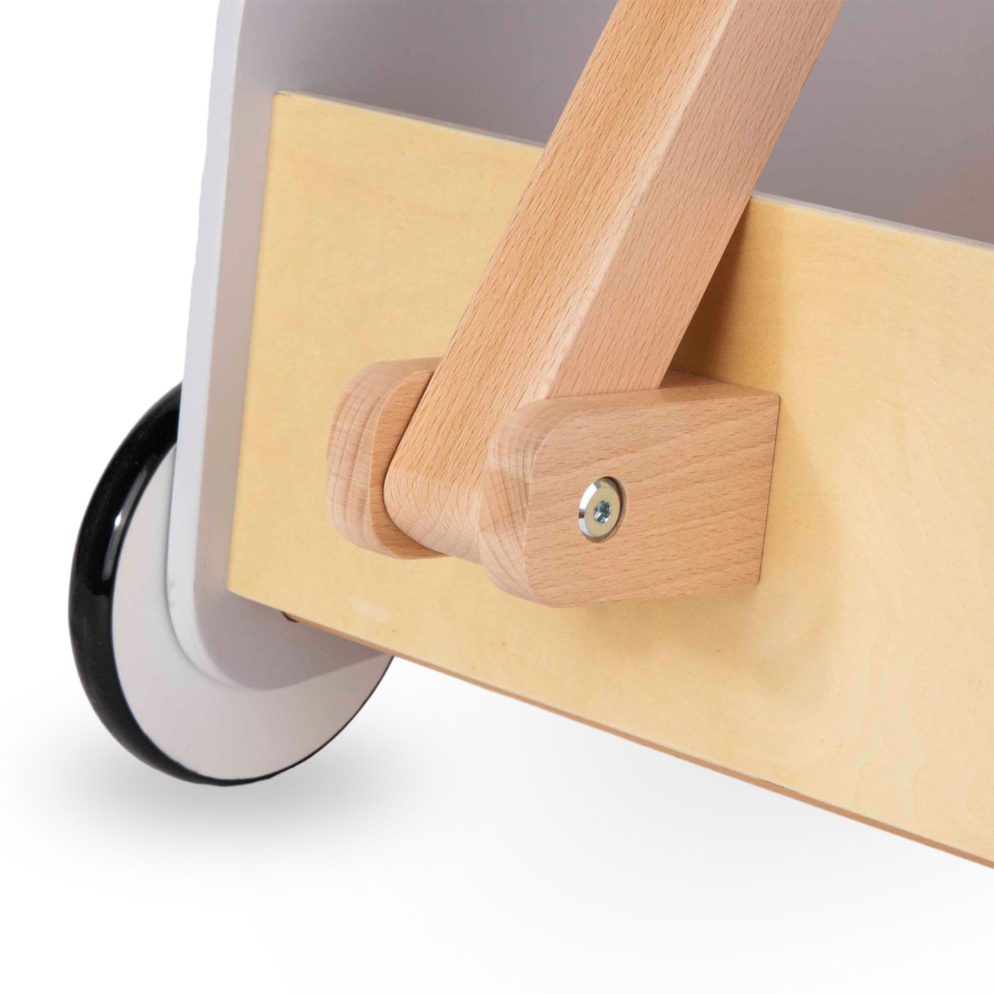 Koka rotaļu ratiņi - vilkšanas piekabe