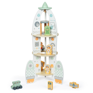 Liela koka kosmosa raķete ar liftu un piederumiem - XXL