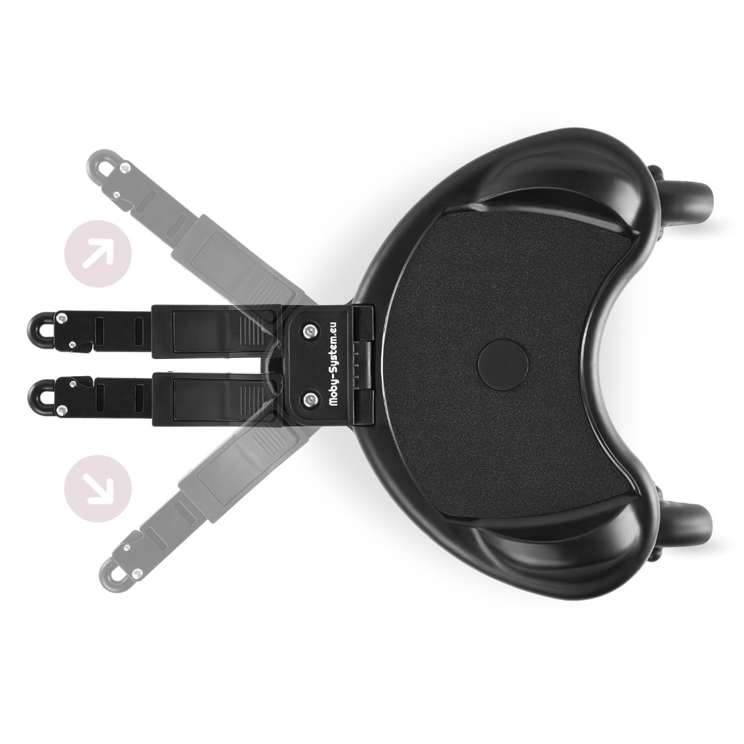 MR BUGGY ratiņkrēsla pagarinājums ar sēdekli - LED riteņi