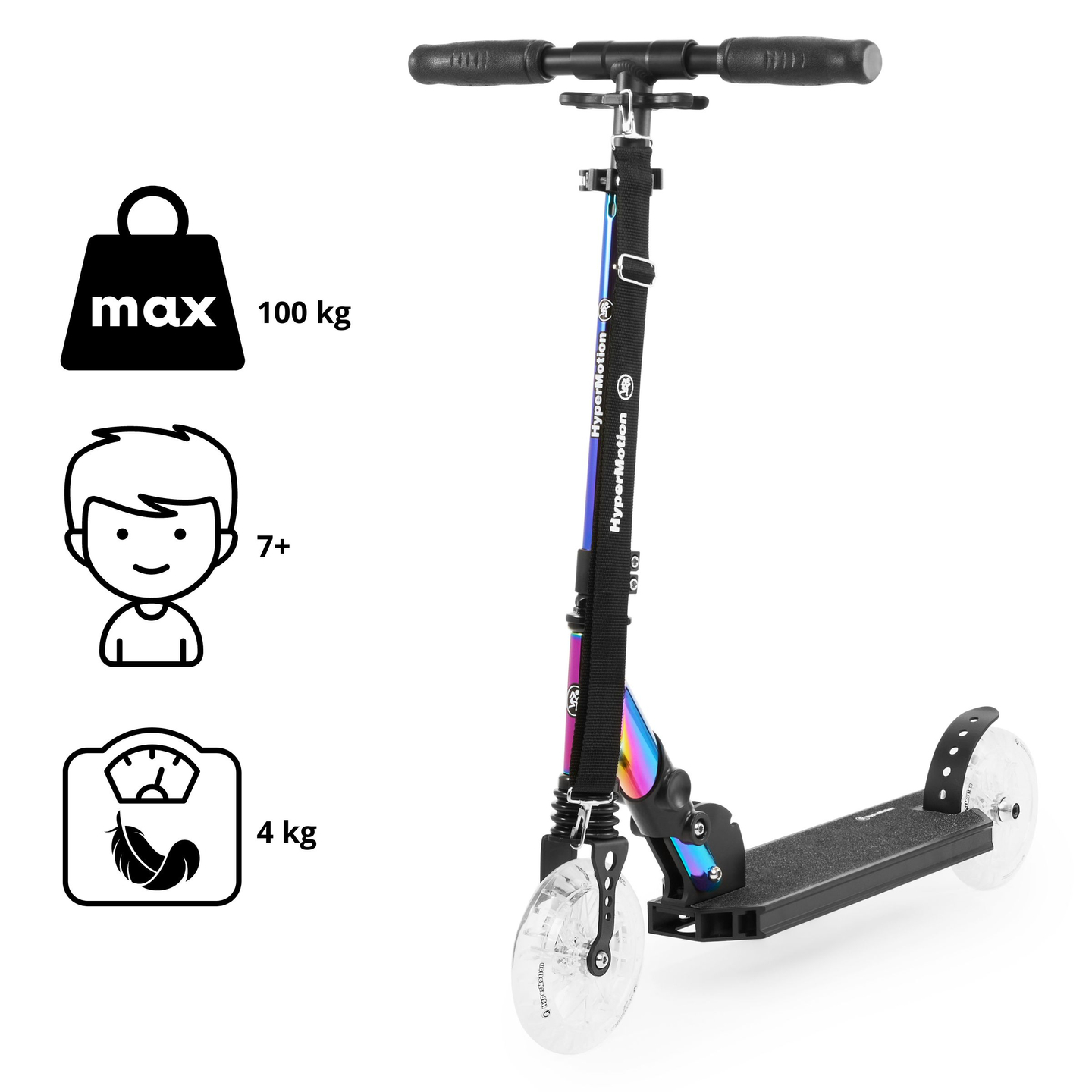 Divu riteņu skrejritenis HOLO MAJESTIC HyperMotion 100kg - pilns alumīnijs