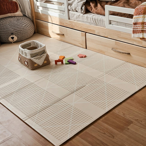 Abpusēji salokāms putuplasta paklājiņš 180 x 120 x 1cm - Charming Town/Sand Beige